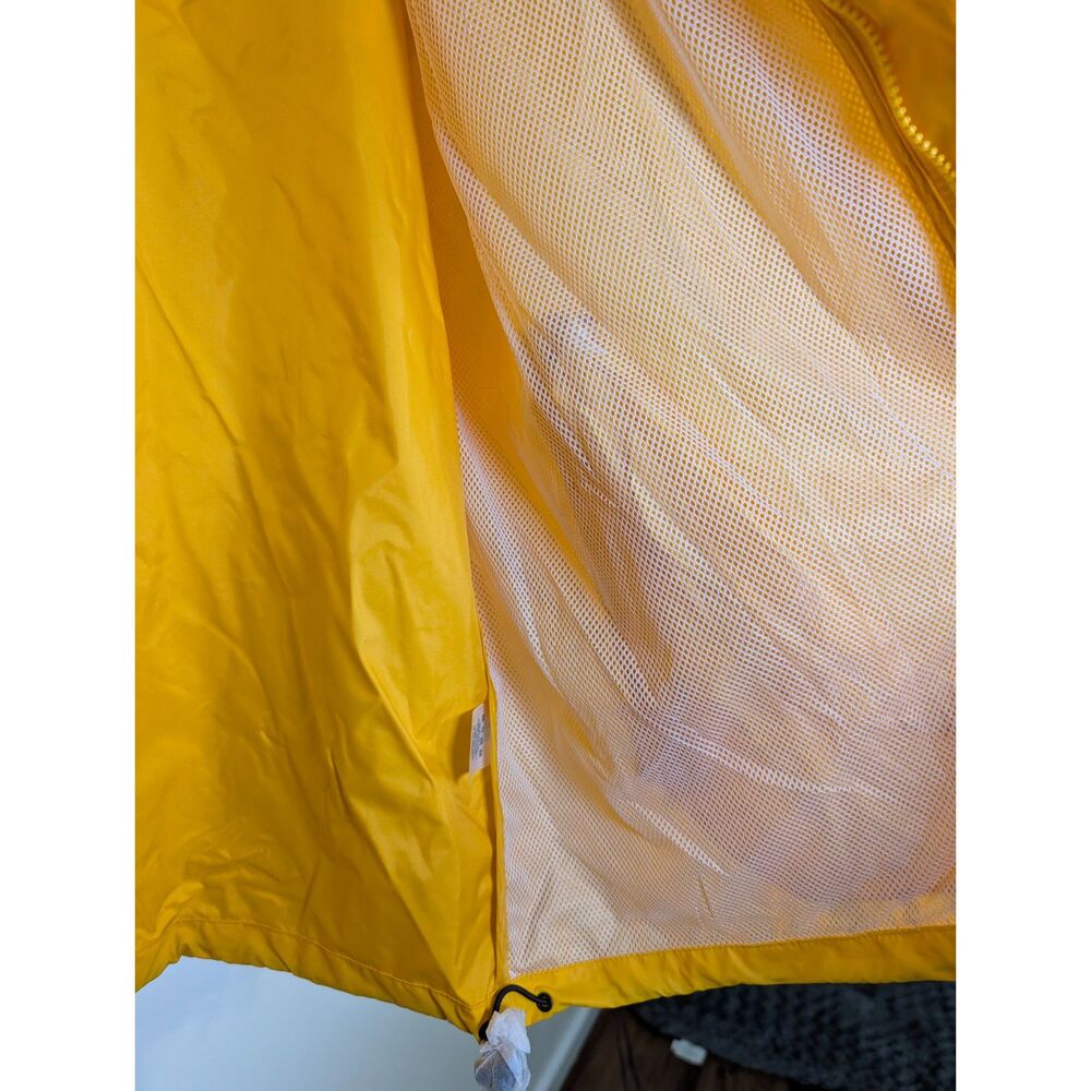 Lands' End Men's XL Yellow Rain Jacket Hooded Waterproof Windbreaker Utility - Picture 14 of 14